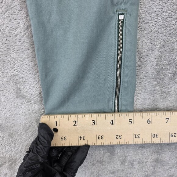 AG Adriano Goldschmied Jeans Womens 27 Zip-Up Legging Ankle Green Made USA - Picture 10 of 16
